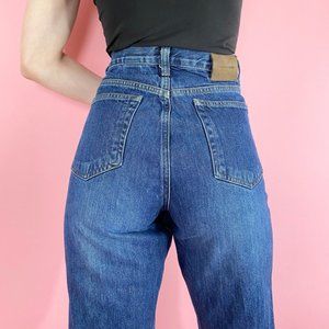 Vintage 90s Calvin Klein High Waisted Jean Dark